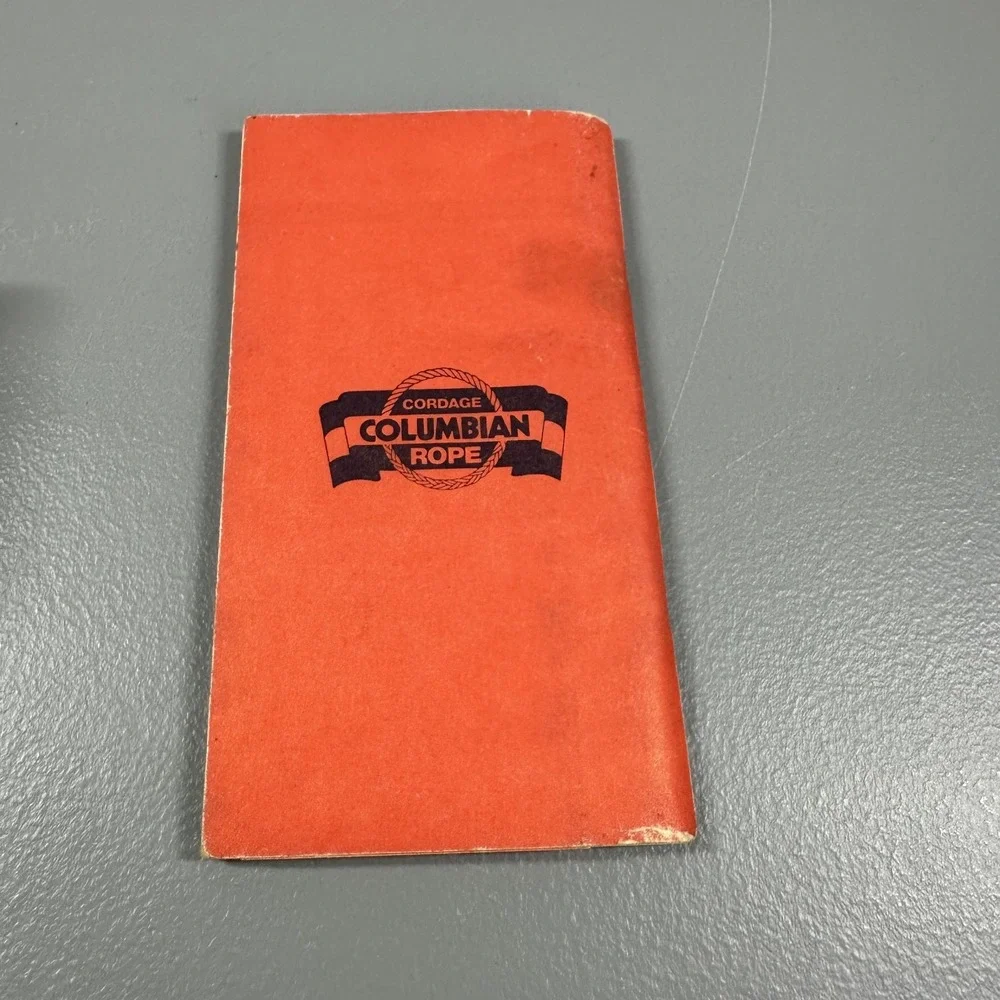 Rope Knowledge for Riggers Columbine Rope VINTAGE Guntown MS United‎ States